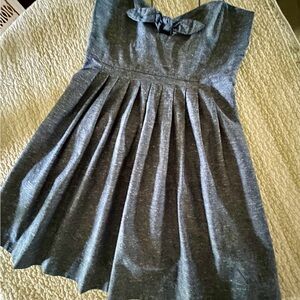 MADEWELL dress of chambray fabric with spaghetti straps